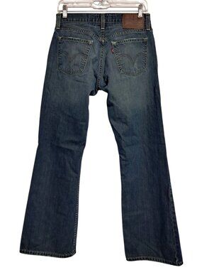 Levis 527 Jeans Low Boot Cut Mens 30 X 30 Distressed Hole Medium Wash 90s Vintag